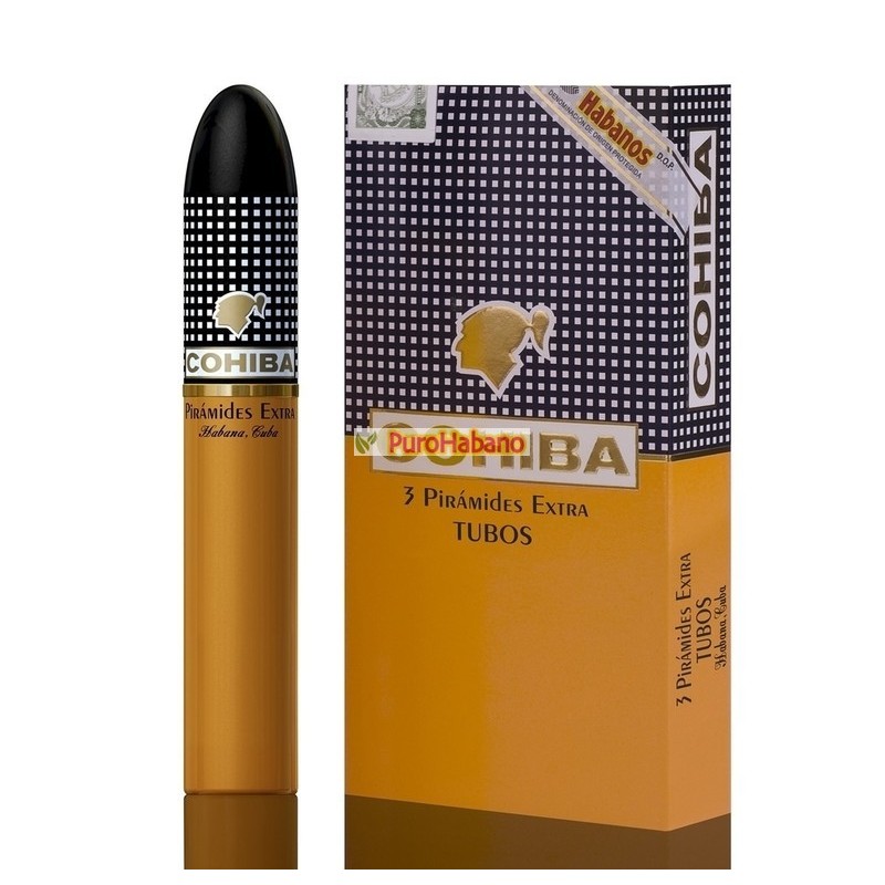 Cohiba Piramides Extra Tubos Puros Cigarros Cubanos