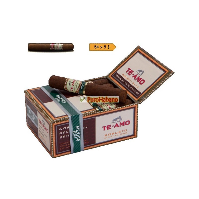 Te Amo World Series Robusto Mexico Habanos Puros Cigarros