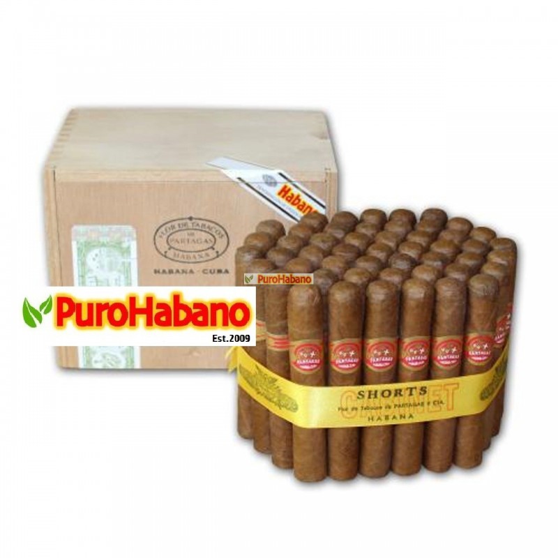 Habanos Partagas Shorts Cabinet x 50 Puros Cigarros Cubanos