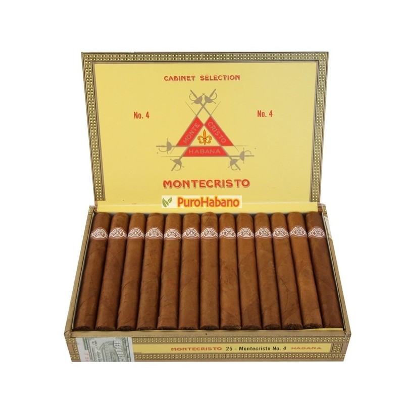 Habano Montecristo No. 4 Puros Cubanos Cigarros